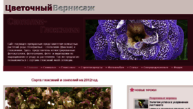 What Flowernisage.ru website looked like in 2016 (7 years ago)