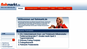 What Flohmarkt.de website looked like in 2016 (7 years ago)