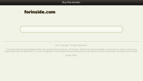 What Forinside.com website looked like in 2016 (7 years ago)
