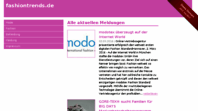 What Fashiontrends.de website looked like in 2016 (7 years ago)