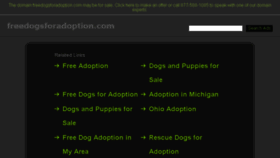 What Freedogsforadoption.com website looked like in 2016 (7 years ago)