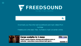 What Freedsound.com website looked like in 2016 (7 years ago)
