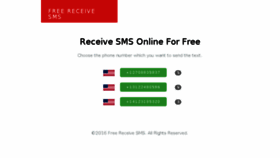 What Freereceivesms.com website looked like in 2016 (7 years ago)