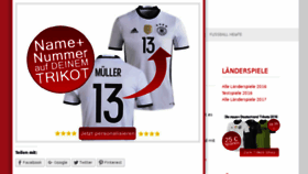 What Fussballnationalmannschaft.net website looked like in 2016 (7 years ago)