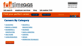 What Fulltimegigs.com website looked like in 2016 (7 years ago)