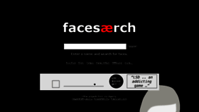 What Facesaerch.com website looked like in 2016 (7 years ago)