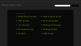 What Fivescripts.com website looked like in 2016 (7 years ago)