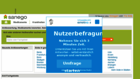 What Fragen.sanego.de website looked like in 2016 (7 years ago)