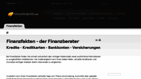 What Finanzfakten.net website looked like in 2016 (7 years ago)