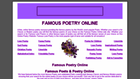 What Famousliteraryworks.com website looked like in 2016 (7 years ago)