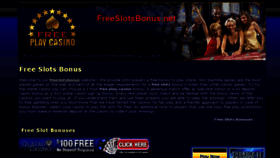 What Freeslotsbonus.net website looked like in 2016 (7 years ago)