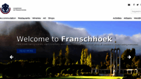 What Franschhoek.org.za website looked like in 2016 (7 years ago)