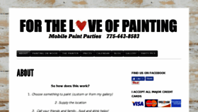What Fortheloveofpainting.com website looked like in 2016 (7 years ago)