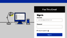 What Faxthruemail.com website looked like in 2016 (7 years ago)