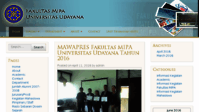 What Fmipa.unud.ac.id website looked like in 2016 (7 years ago)