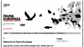 What Fauna-eu.org website looked like in 2016 (7 years ago)