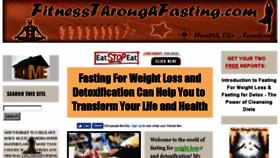 What Fitnessthroughfasting.com website looked like in 2016 (7 years ago)