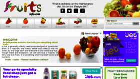 What Fruitsinfo.com website looked like in 2016 (7 years ago)