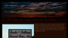 What Fowlersullivanfuneralhome.com website looked like in 2016 (7 years ago)