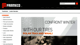 What Frameco.ca website looked like in 2016 (8 years ago)