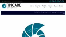 What Fincare.com website looked like in 2016 (7 years ago)