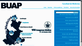 What Facmed.buap.mx website looked like in 2016 (7 years ago)