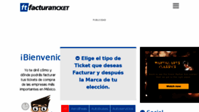 What Facturaticket.mx website looked like in 2016 (7 years ago)
