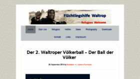 What Fluechtlingshilfe-waltrop.de website looked like in 2016 (7 years ago)