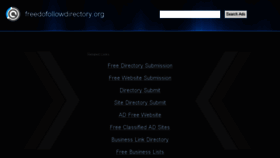 What Freedofollowdirectory.org website looked like in 2016 (7 years ago)