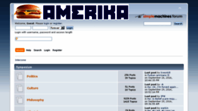What Forums.amerika.org website looked like in 2016 (8 years ago)