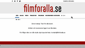 What Filmforalla.se website looked like in 2016 (7 years ago)
