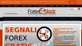 What Forexoclock.it website looked like in 2016 (7 years ago)