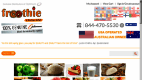 What Froothie.com website looked like in 2016 (7 years ago)