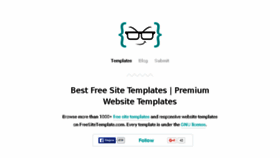 What Freesitetemplate.com website looked like in 2016 (7 years ago)