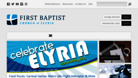 What Firstbaptistelyria.org website looked like in 2016 (7 years ago)