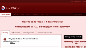 What Finanfox.pl website looked like in 2016 (7 years ago)