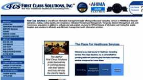 What Firstclasssolutions.com website looked like in 2016 (7 years ago)