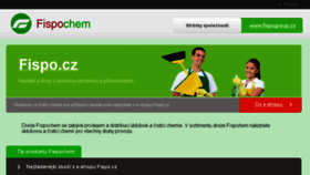 What Fispochem.cz website looked like in 2016 (7 years ago)