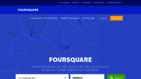 What Foursquare.com website looked like in 2016 (7 years ago)