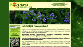 What Floranostra.hu website looked like in 2016 (7 years ago)