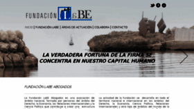 What Fundacionlabe.com website looked like in 2016 (7 years ago)