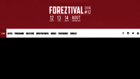 What Foreztival.com website looked like in 2016 (7 years ago)