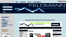 What Feldmannlampen.de website looked like in 2016 (7 years ago)