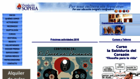 What Fundacionsophia.com website looked like in 2016 (7 years ago)