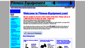 What Fitness-equipment.com website looked like in 2016 (7 years ago)