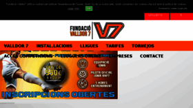 What Fundaciovalldor7.com website looked like in 2016 (7 years ago)
