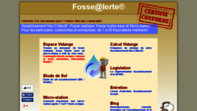What Fossealerte.fr website looked like in 2016 (7 years ago)
