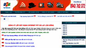 What Fptlamdong.net website looked like in 2016 (7 years ago)