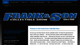 What Frankandsonshow.net website looked like in 2016 (7 years ago)