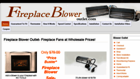 What Fireplacebloweroutlet.com website looked like in 2016 (7 years ago)